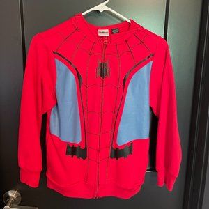 Disney Marvel Spider-Man Far From Home Web Hoodie w/ mask Jacket - Size Medium
